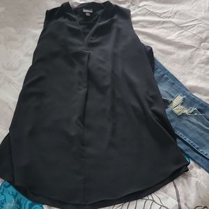 Black tunic blouse